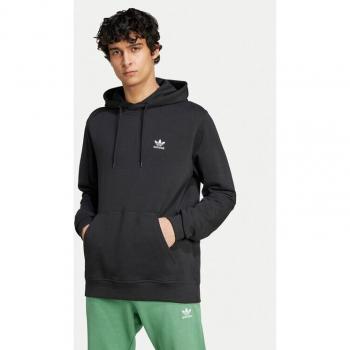 Sudadera Essentials Hombre con Capucha Negra