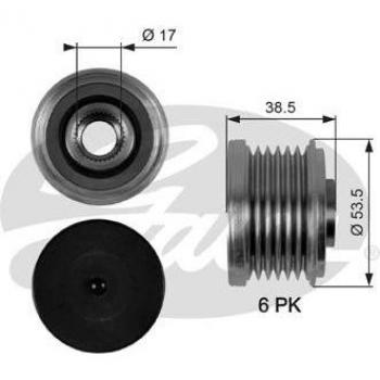 Gates OAP7055 Alternator Clutch Pulley