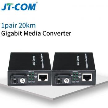 Transceptor de Fibra RJ45 3 Km – 1000 Mbps