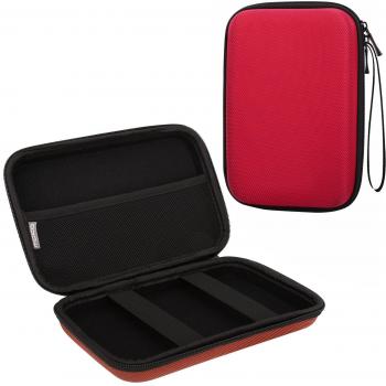 Universal 5‑Zoll Hartschalenetui – MoKo Rot für Garmin Drive 50 und andere 5” Navigationsgeräte