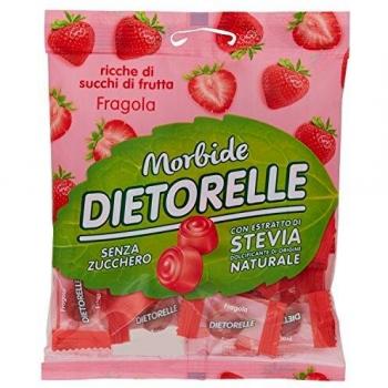Dietorelle - Caramelle Morbide Vegan Fragola 70 Gr