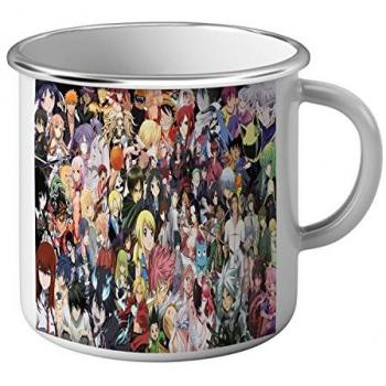 Tasse Métallique Émaillée Anime Patchwork Manga