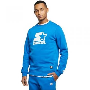 Felpa girocollo Starter Logo Blu Cobalto