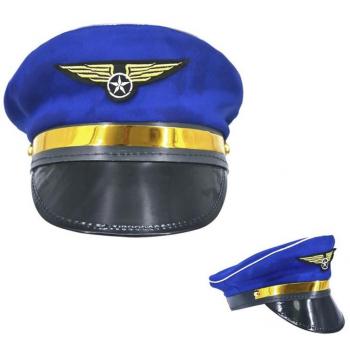 Gorra de Piloto Aviador Azul