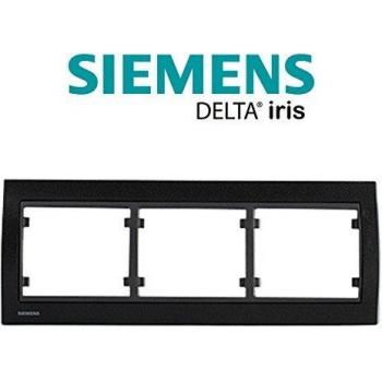 Plaque Triple Noir Texturée Delta Iris de Siemens