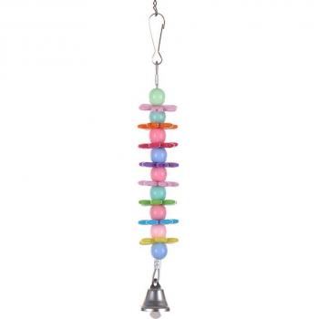 Wooden Parrot Toy with Bead Balls