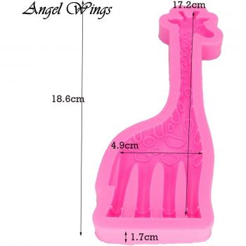 Silikon Giraffe Backform