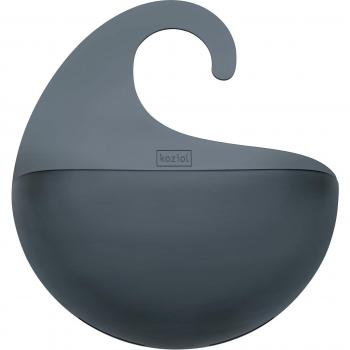 Duschablage Utensilo SURF M, grau transparent, Koziol