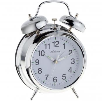 ATLANTA Wecker 1060/19 – Doppelglocken mit Analoguhr