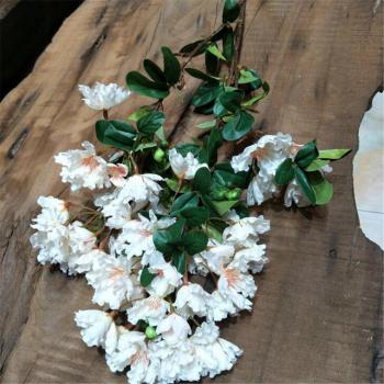 Branche de fleur de myrtille en soie 3 branches