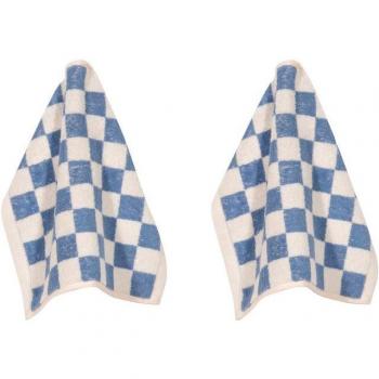 Seifetücher PAD „Chess“ – Blau, 30 × 30 cm, 2‑Stück, europäische Qualität