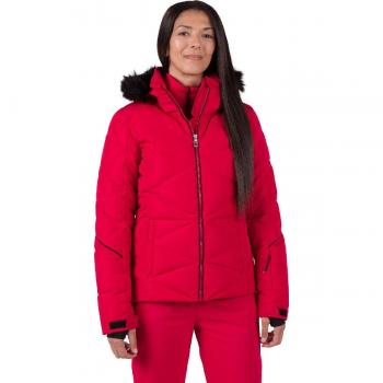 Rossignol Staci Pearly Women's Hooded Ski Jacket Ruby Red L