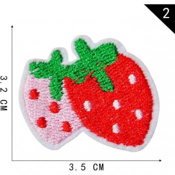 Fruit Patch Iron-On Strawberry Sticker