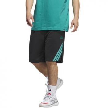 Adidas Legends Basketball Shorts Schwarz-Pure Teal XS 7 (Männer)