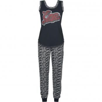 Pyjama Collection EMP Stage – Imprimé Rétro – Noir – Femme – M à L