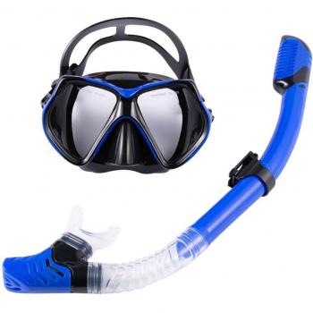 Adult Underwater Snorkeling Set with Anti-Fog Silicone Mask and Tube