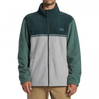 Polaire Billabong Boundary Trail Full Zip Vert Gris Noir – S