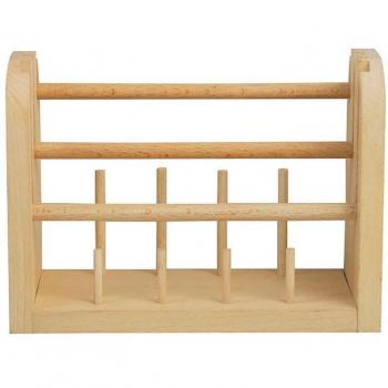 Wooden Thread Rack Organizer