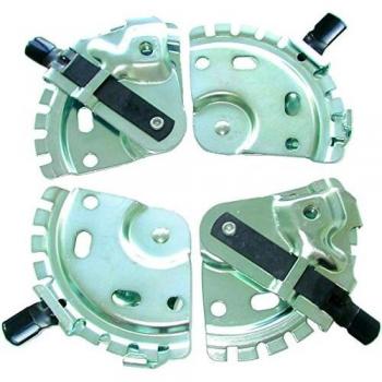 Kit de 4 relevages de roue à adapter sur carter tondeuse - 7 positions de hauteur - 2 sachets de 2 pièces