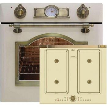 Kaiser Retro‑Elektro 60 cm Backofen mit Induktionsfeld (67 L) – Set EH 6355/ElfAD