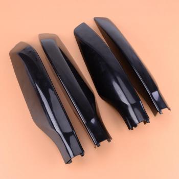 Beler Black ABS Roof Rack End Bar Cover for Toyota Land Cruiser Prado FJ150