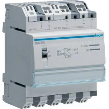 HAGER TGA200 - Alimentador 24 V DC 1A