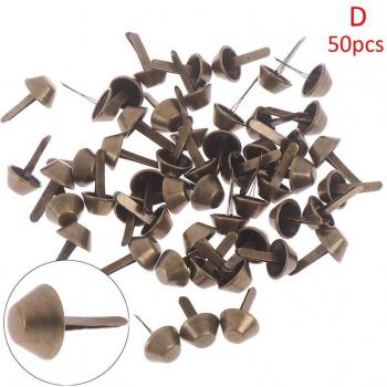 Rivets rapides et ronds 12mm pour le cuir, lot de 50