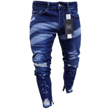 Dye Skinny Jeans Desgastados