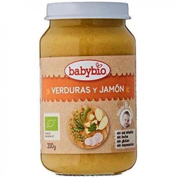 Babybio Tarrito Ecológico de Verduras y Jamón 200 g