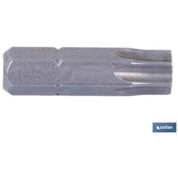 Punta Destornillador Torx T-8 25mm - Set de 10
