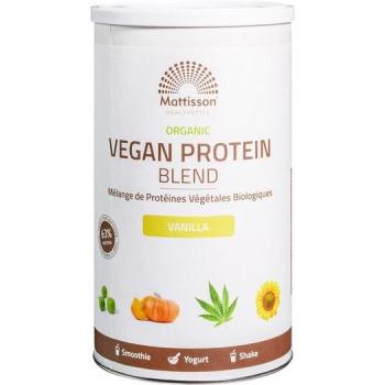 Vegan proteïne blend van Mattisson, 63% vanille, 400 gram
