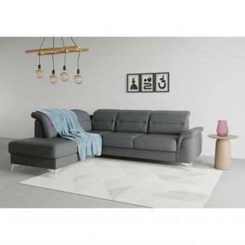 Sit&more Ecksofa Sinatra L‑Form – Ottomane inklusive Kopf- und Armteilverstellung