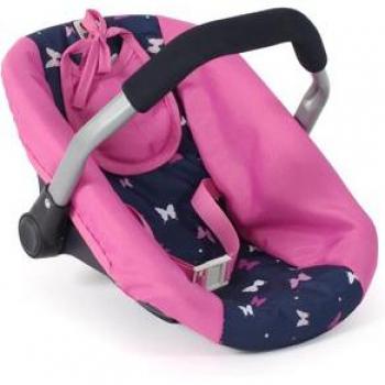 BAYER CHIC 2000 Puppen-Autositz Butterfly navy-pink