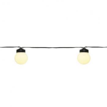 Kaemingk LUMINEO Feestverlichting Warm Wit 20 LED's 950 cm met Zwart Draad