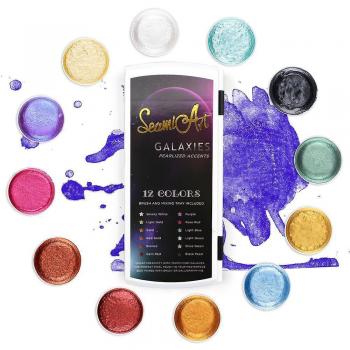 Peinture aquarelle métallique 12 couleurs avec brosse à eau