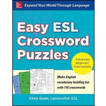 Easy ESL Crossword Puzzles by Chris Gunn Paperback Book
