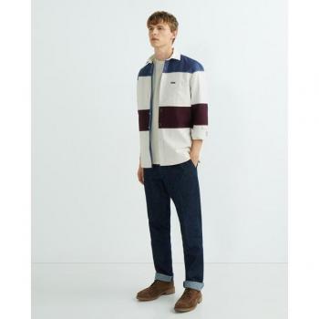 Façonnable - Camisa especial a rayas con parche espalda classic fit