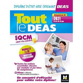 Tout le DEAS en QCM/QROC - IFAS - Diplôme d'État d'aide-soignant -4e ed- nouveau reférentiel 2021