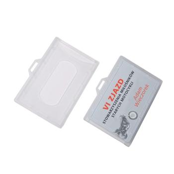 Holder na karty plastikowe 60×90 mm – identyfikator poziomy