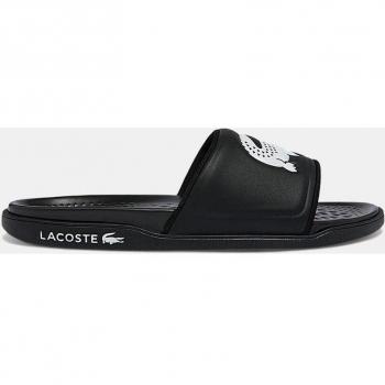 Lacoste Herren Dualiste Slide Schwarz / Weiß 44.5