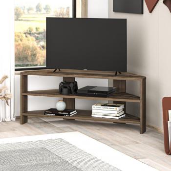 Thales Corner TV Stand - Dark Oak Effect
