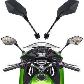 Espejos retrovisores laterales negros para Kawasaki Ninja 650R