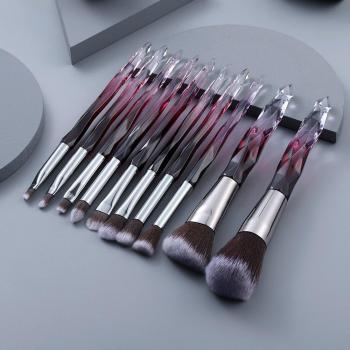 10-Piece Crystal Makeup Brush Set