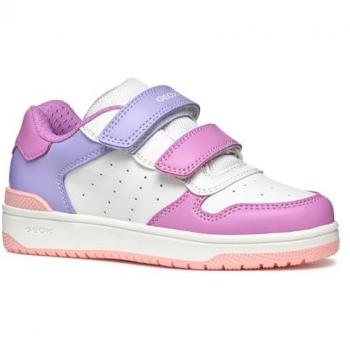 Geox Washiba – Basket basse fille – blanc – tailles 29 à 35