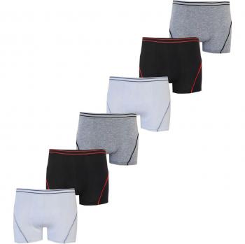 Cueca Infantil Negra 6 Unidades Lycra