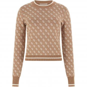 Pull femme Guess Lise 4G couleur beige