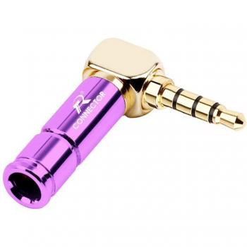 Enchufe Auricular 90° L‑Shape 4 Polos