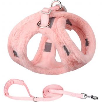 Reflective Safety Harness and Leash for Small Dogs