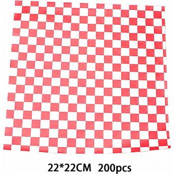200pcs Nonstick Oil Absorbent Food Grade Wrapping Paper for Baking Bread, Burgers, and French Fries