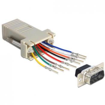 Cavo RJ45 65462 DeLOCK Sub‑D Adattatore Grigio
